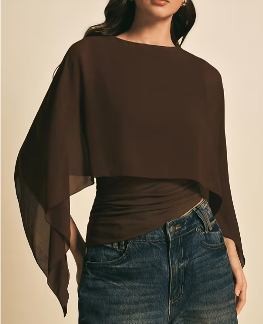 Top Tendance Femme à Manches Chauve-Souris – Élégant & Moderne