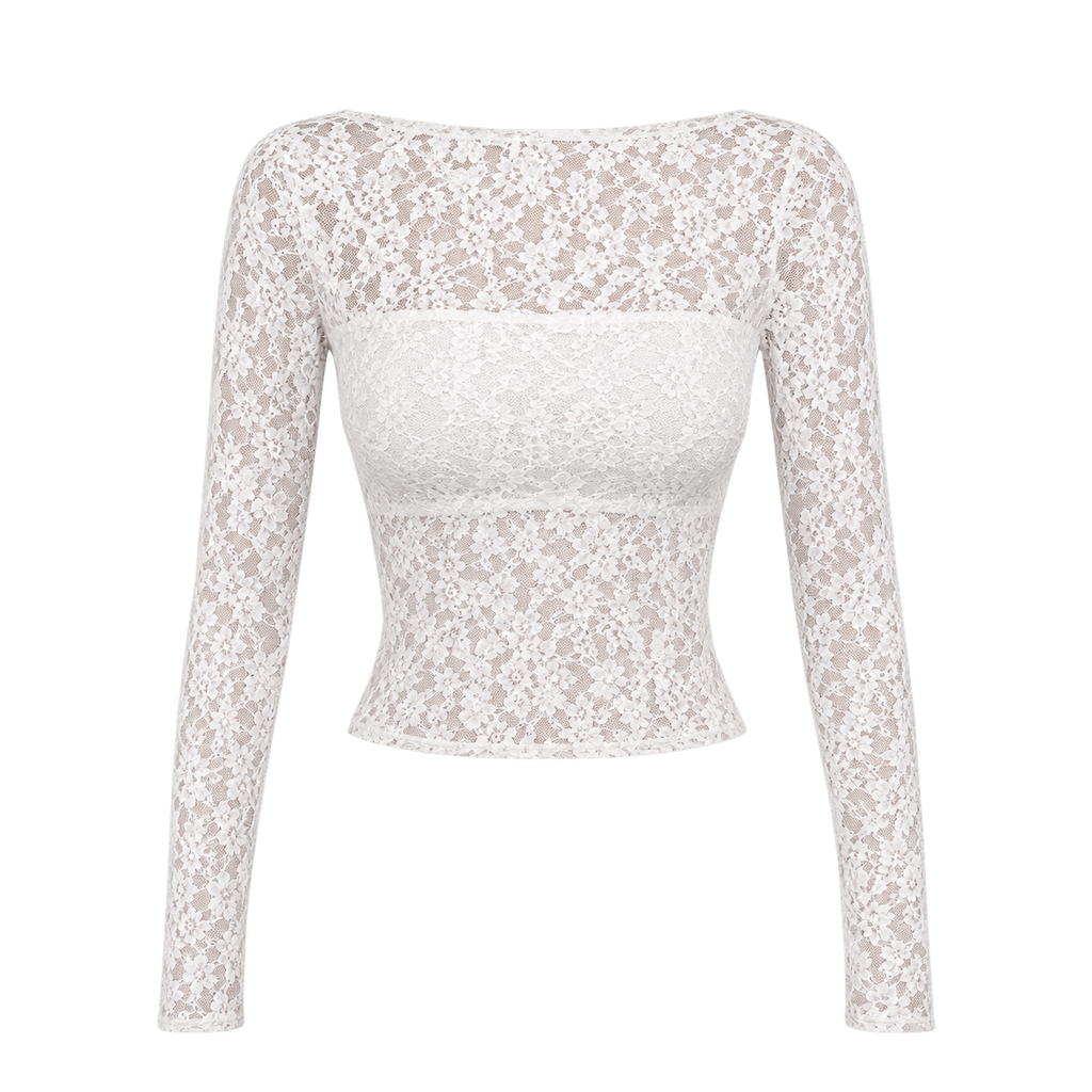Top Tendance en Dentelle – Manches Longues