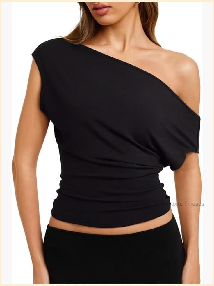 Top Épaule Dénudée Manches Dolman